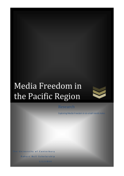 Media Freedom in the Pacific Region