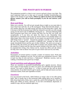 Caring for the New Mom