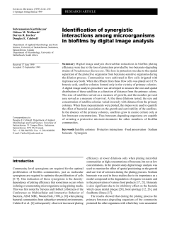 Identification of synergistic interactions among microorganisms in
