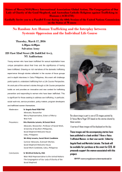 CSW March 17th Parallel Event Addressing