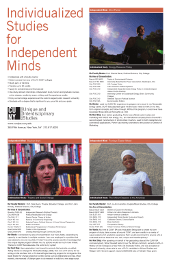 Independent Mind - CUNY Baccalaureate for Unique and