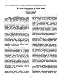 The Spatial Representation of Natural Scenes