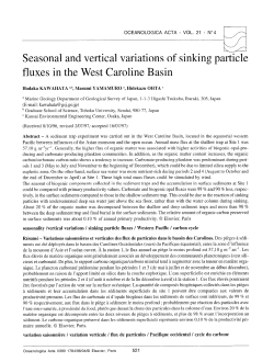 Seasonal and vertical variations of sinking particle fluxes
