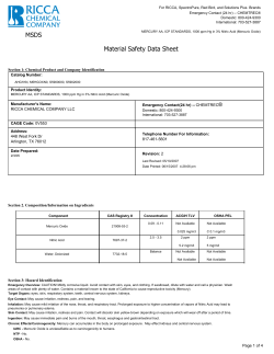 MSDS Material Safety Data Sheet