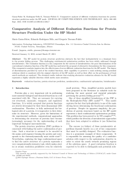 Comparative Analysis of Different Evaluation Functions for Protein