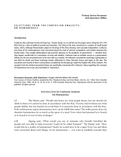 On Humaneness  - Asia for Educators