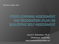 Dr. Lloyd Robertson PPT- MPLAN RPL Sharing Circle
