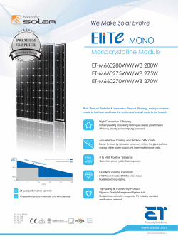 We Make Solar Evolve Monocrystalline Module