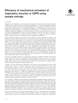 Efficiency of mechanical activation of inspiratory muscles in COPD