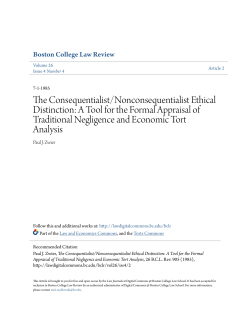 The Consequentialist/Nonconsequentialist Ethical Distinction: A