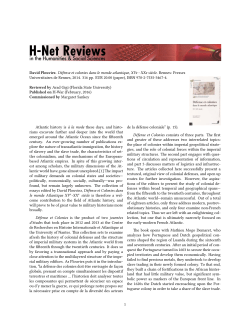 Untitled [Arad Gigi on D&eacute;fense et colonies dans le monde atlantique