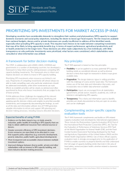 p-ima - Standards and Trade Development Facility
