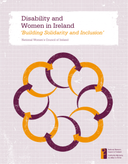 Disability and Women in Ireland - The National Women`s Council of