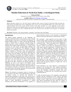 Muslim Fishermen in North-East India