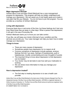 Major depressive disorder