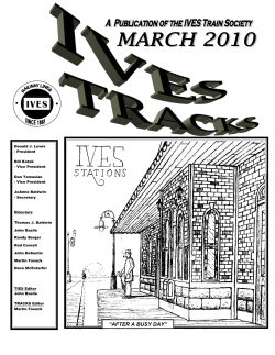 front page 1 - The Ives Train Society