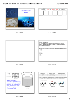 Liquids and Solids and Intermolecular Forces.notebook