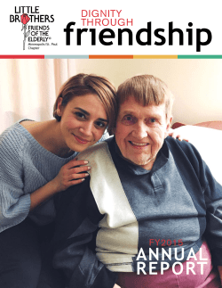 annual report - Little Brothers Friends of the Elderly