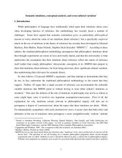 Semantic intuitions, conceptual analysis, and cross