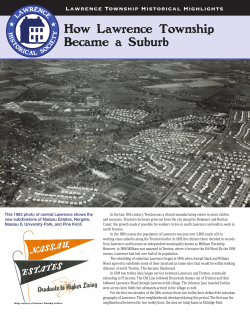 How Lawrence Township Became a Suburb