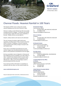 Chennai Floods: Heaviest Rainfall in 100 Years