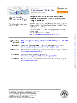 Lung Infiltration Home Environments Induces Eosinophilic Fungal