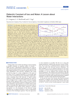 Dielectric Constant of Ices and Water