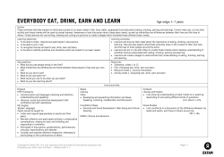 EVERYBODY EAT, DRINK, EARN AND LEARN