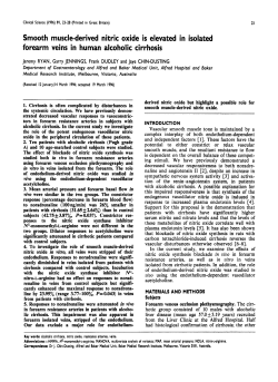 Smooth Muscle-Derived Nitric Oxide is Elevated in