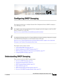 DHCP Snooping