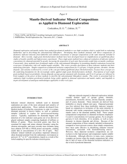 Mantle-derived Indicator Mineral Compositions as Applied to