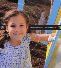 ANNUAL REPORT 2014-15 Cabarrus County Schools