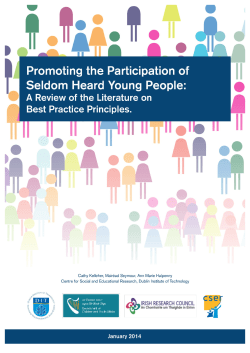 Promoting the Participation of Seldom Heard Young People