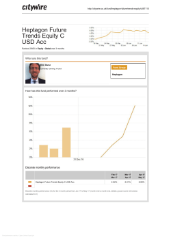 Heptagon Future Trends Equity C USD Acc