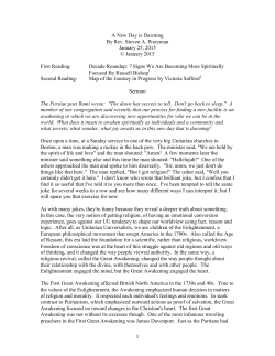 Experiencing the Mystery