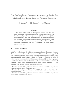 On the length of the longest alternating paths for multicoloured point