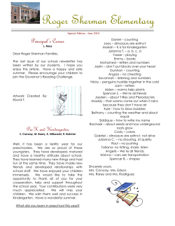 June - Roger Sherman School