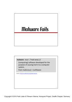 malware noun /`mæl.weə(ɹ)/ (computing) software developed for the
