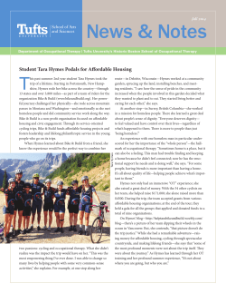 Fall 2014 - Tufts University