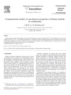 Computational studies of one-electron properties of lithium hydride