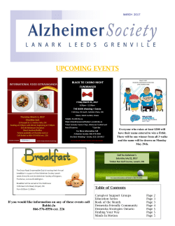 March 2017 - Alzheimer Society of Canada