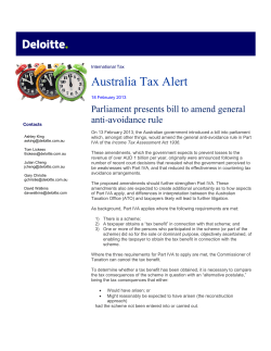 Australia Tax Alert