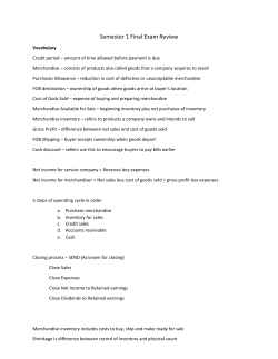 Semester 1 Final Exam Review