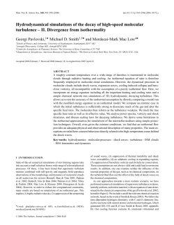 Hydrodynamical simulations of the decay of high