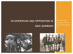 co-operation and opposition in nazi germany
