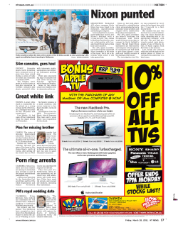 Nixon punted - Territory Stories