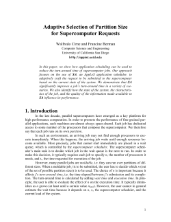 Adaptive Selection of Partition Size for Supercomputer Requests