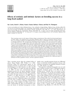 Effects of extrinsic and intrinsic factors on breeding success in a long