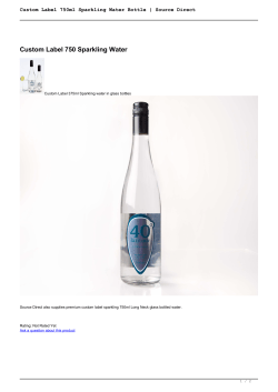 Custom Label 750ml Sparkling Water Bottle | Source Direct