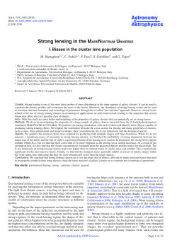 Strong lensing in the MARENOSTRUM UNIVERSE